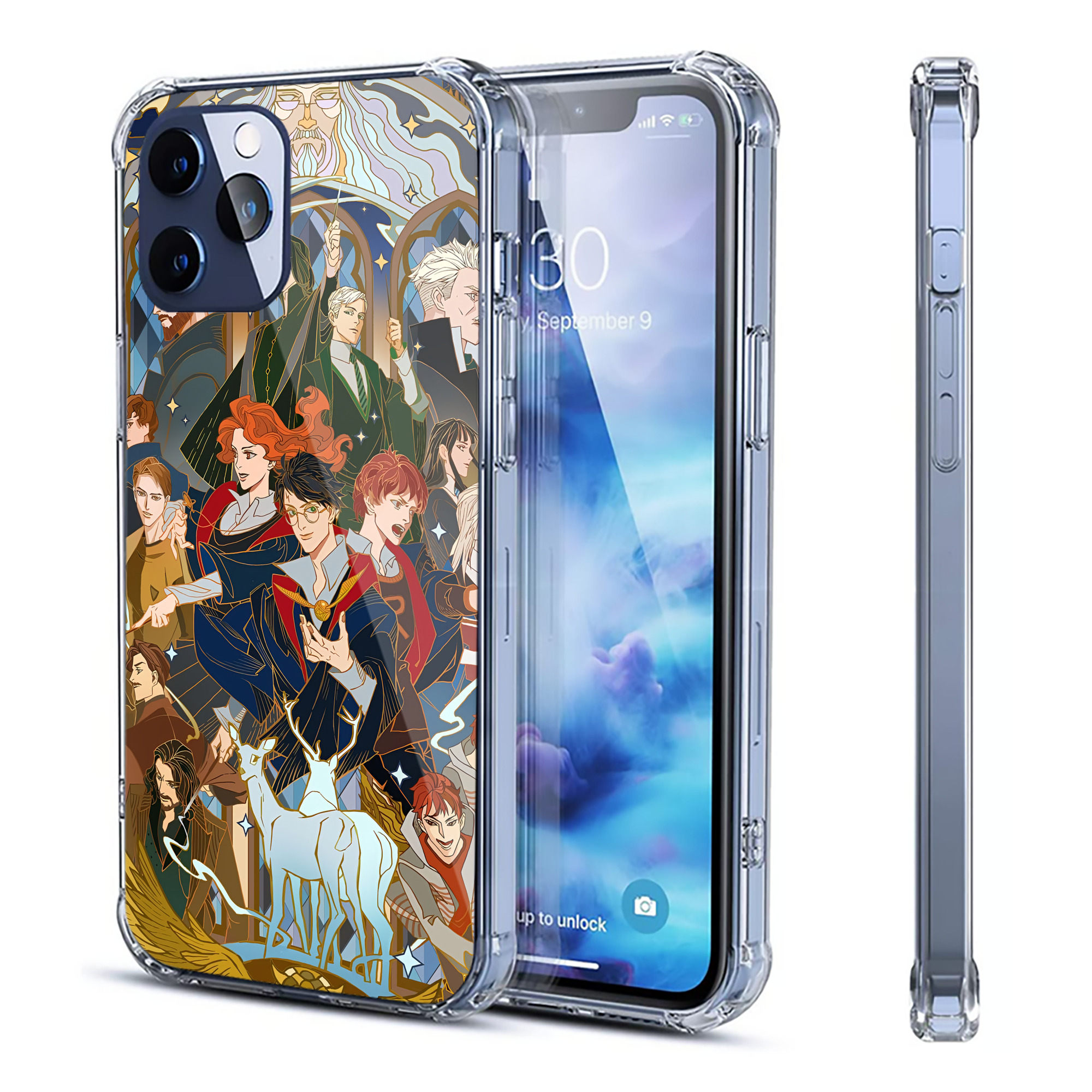 （画像用） Harry Potter ハリー・ポッターシリーズ 【iPhone 12シリーズ対応】透明スマホケース（クリアソフトケース）